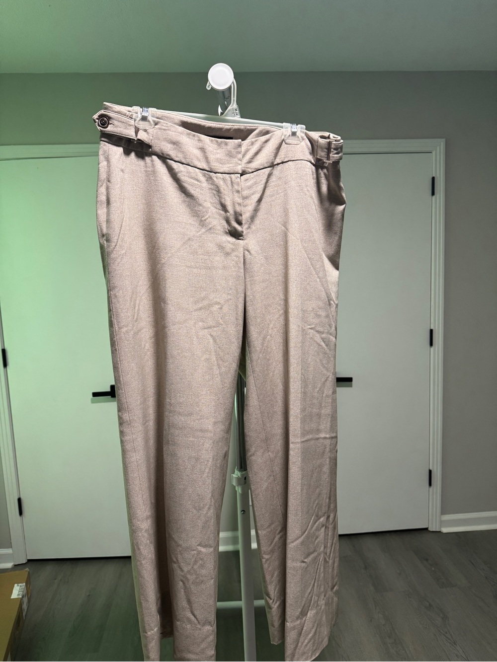 Rafaella Beige Straight-Leg Dress Pants